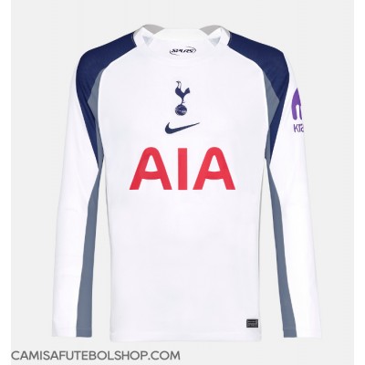 Camisa de time de futebol Tottenham Hotspur Replicas 1º Equipamento 2025-26 Manga Comprida Camisa de time de futebol Tottenham Hotspur Replicas 1º Equipamento 2025-26 Manga Comprida